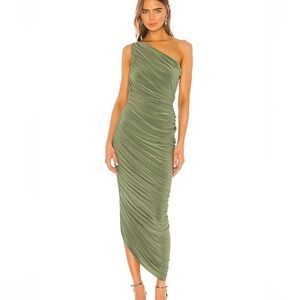NWT Norma Kamali Diana Gown, Celadon
